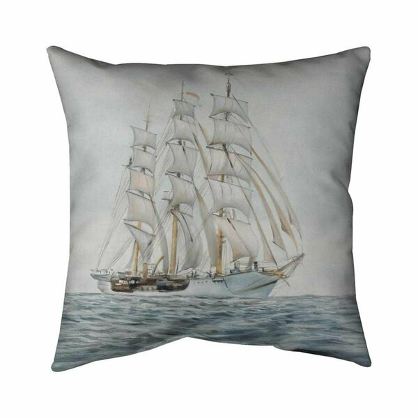 Fondo 26 x 26 in. Ship by A Cloudy Day-Double Sided Print Indoor Pillow FO2773568